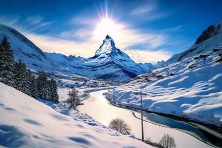 高清雪山壁纸图片