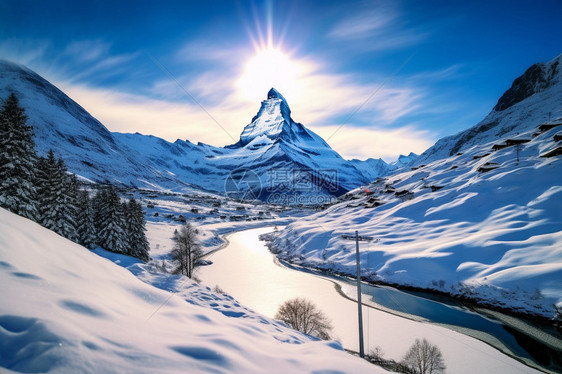 高清雪山壁纸图片