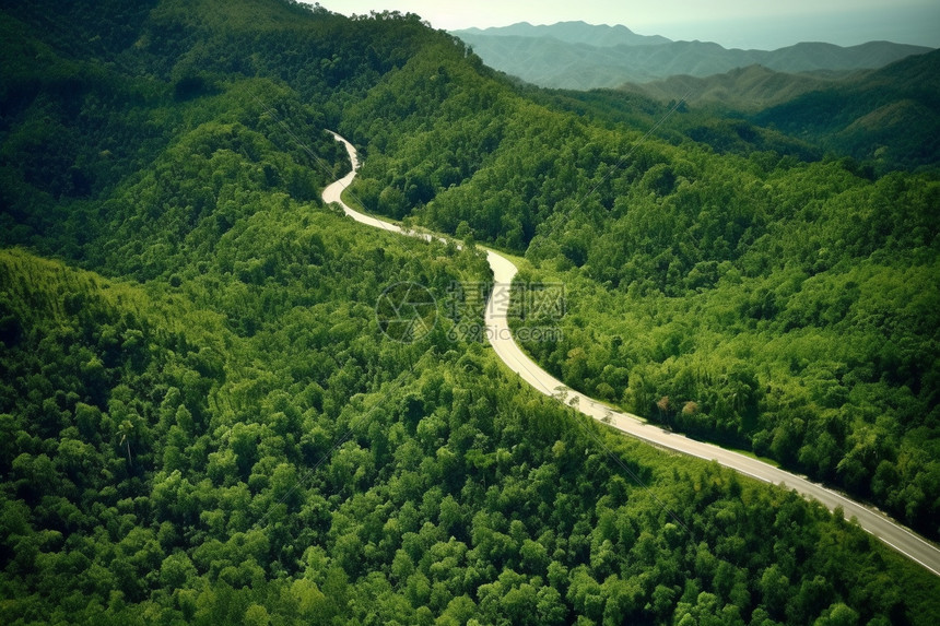 通往深山的小路图片