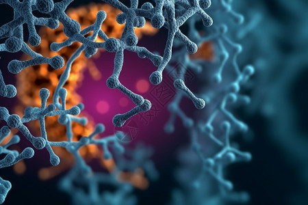细胞病毒dna链概念背景图片