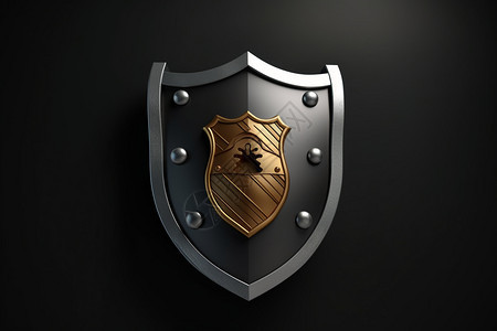 网络安全防护盾牌背景图片