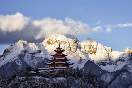 壮观的飞来寺景观图片