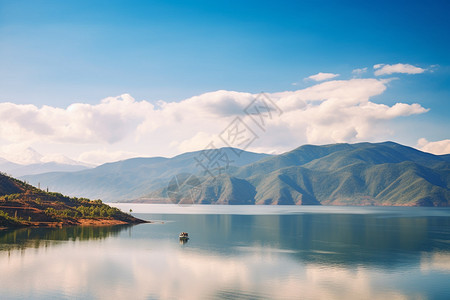 户外旅行的泸沽湖图片
