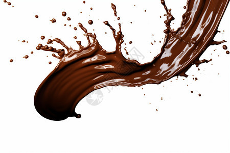 飞溅的巧克力食品图片