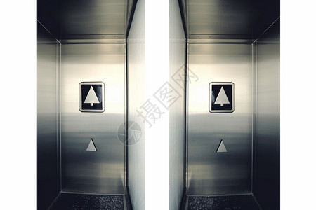 金属电梯上的按钮图片