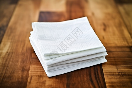 放桌上的餐巾纸图片