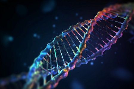 生物体内螺旋形DNA链图片