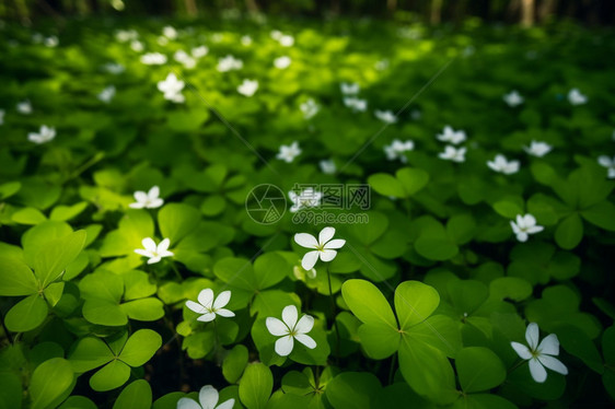 公园里白色的小花图片