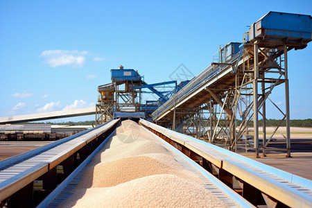 制造运输盐的工厂图片