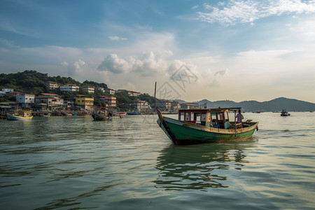 海岛上的建筑图片