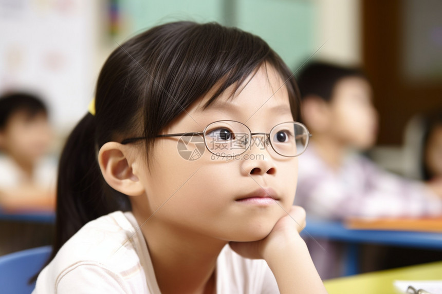 上课认真听讲的学生高清图片下载-正版图片600296614-摄图网
