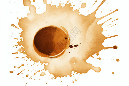 飞溅的咖啡液图片