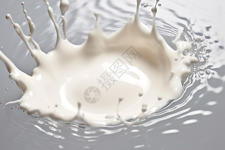 飞溅的牛奶背景图片