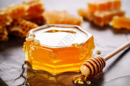 健康蜂蜜背景图片