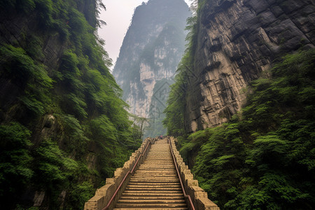 天门洞风光图片