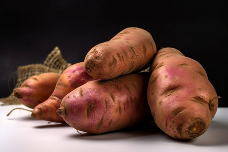 新鲜的农产品红薯图片