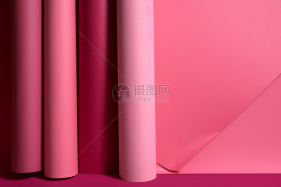 粉红色的纸材料图片