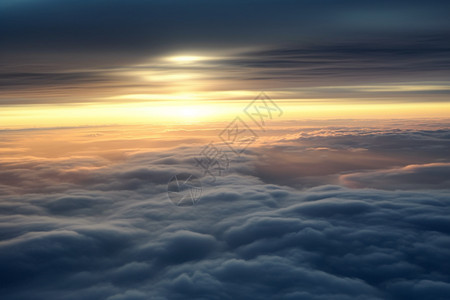 俯瞰云海美景图片