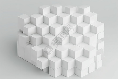 我们在一起堆叠在一起的立方体设计图片