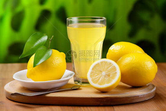 美味的的柠檬茶图片
