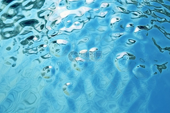 泳池蓝色的水图片