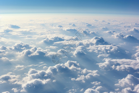 天空中的云层背景图片