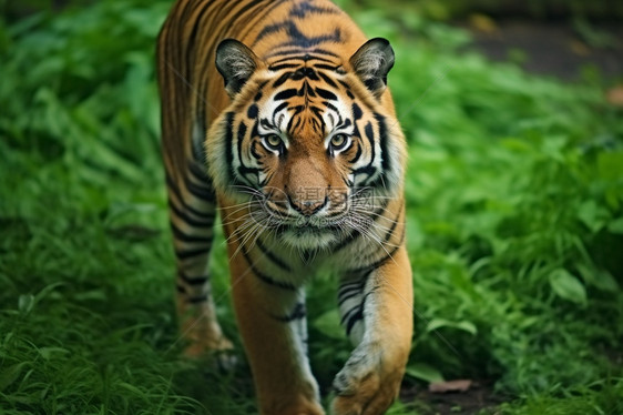 条纹的老虎图片