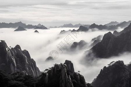 黄山云海风景图片