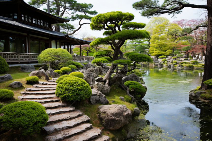 庭院植物风景图片