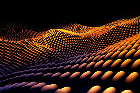 3D抽象空间粒子网格背景图片