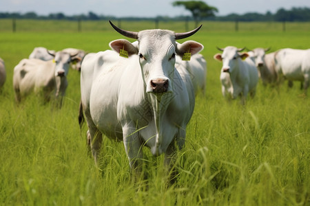 健康的农场养殖牛图片