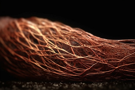 数字化的骨骼肌纤维背景图片