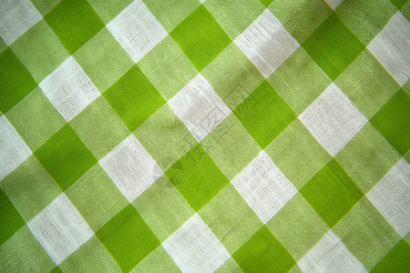 绿色格子布料细节纹理图片