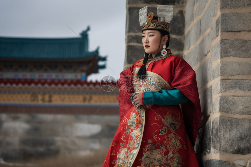 蒙古族特色服饰图片