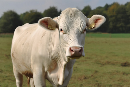 人工养殖的母牛图片
