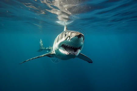 海底子凶猛的鲨鱼图片