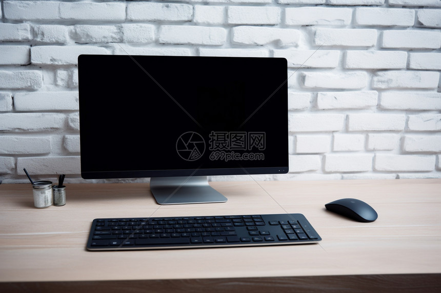 现代办公室电脑桌高清图片下载-正版图片600303814-摄图网