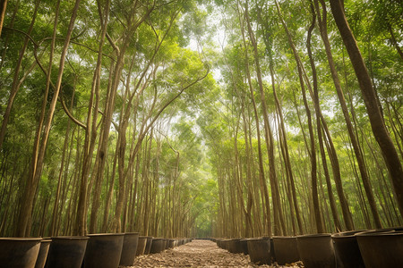 橡胶植被种植园图片