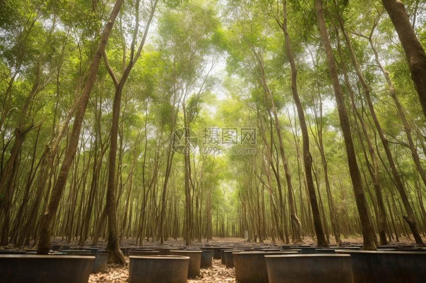 丛林乳胶种植基地图片