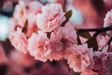 美丽的粉红色樱花图片