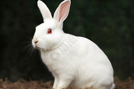 白色的动物野兔图片