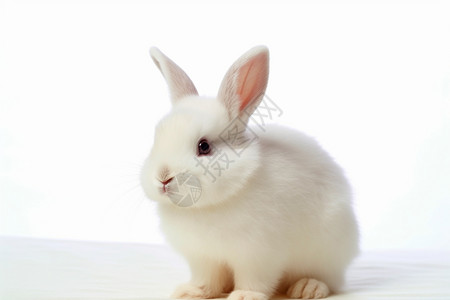 白色兔子的图图片