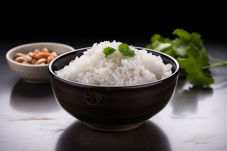 一碗白米饭背景图片