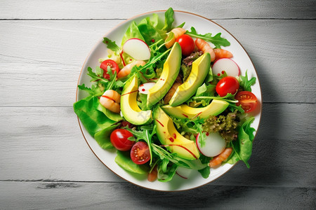 健康营养的沙拉背景图片