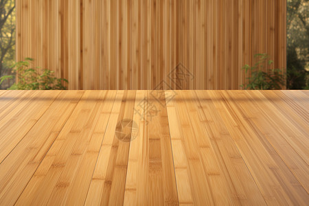 光滑的竹质板材背景图片