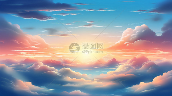 创意天空艺术插图图片