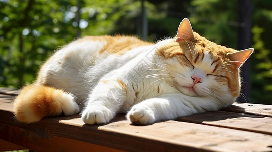 阳光下的可爱小猫咪图片
