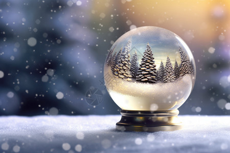 圣诞透明玻璃球图片