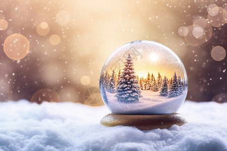 圣诞玻璃球圣诞水晶球设计图片