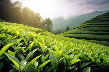 新鲜绿茶图片